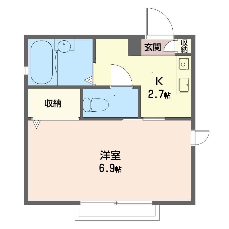 アルカンシエル 202号室 間取り