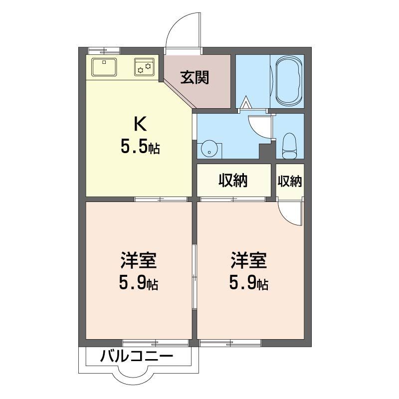 ベクエム湘南 103号室 間取り
