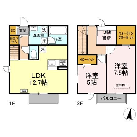 ドエル 101号室 間取り