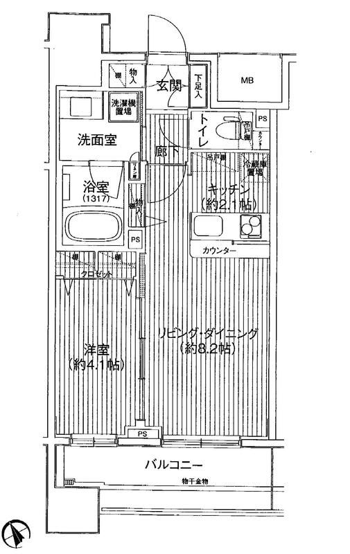 プラハ湘南藤沢ブリエ 606号室 間取り