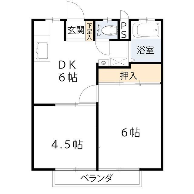 サンライズ湘南 202号室 間取り