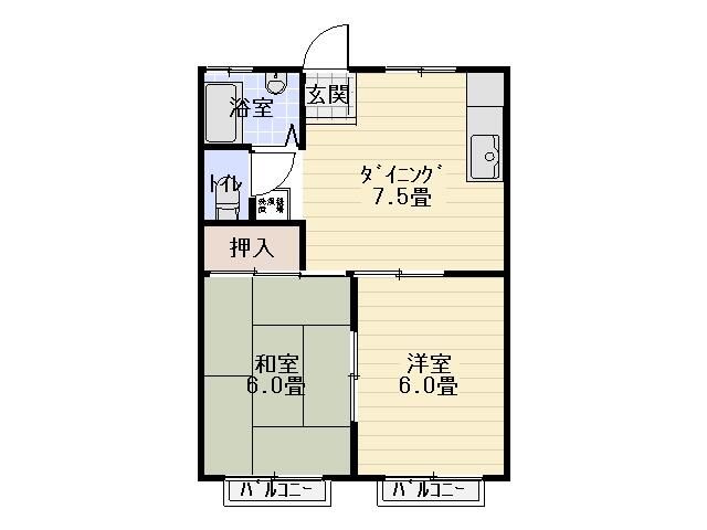 ベイショアパーク 205号室 間取り