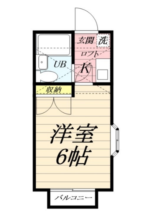 ＮＳコーポ 201号室 間取り