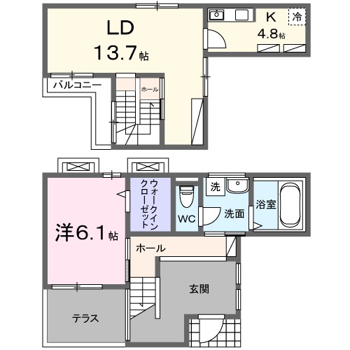ひだまりガーデンテラスⅡ 102号室 間取り