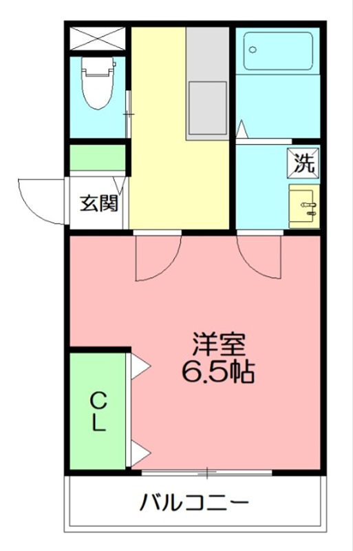 横浜元町ガーデン離宮A 105号室 間取り