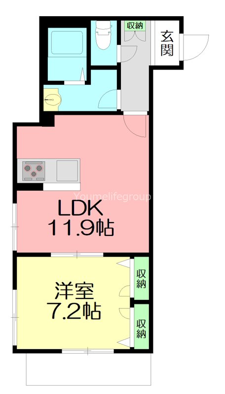 Ｃｉｅｒｏ　ａｚｕｌ　東海岸 00302号室 間取り