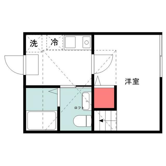 ハーミットクラブハウス栗木Ｋ１ 102号室 間取り