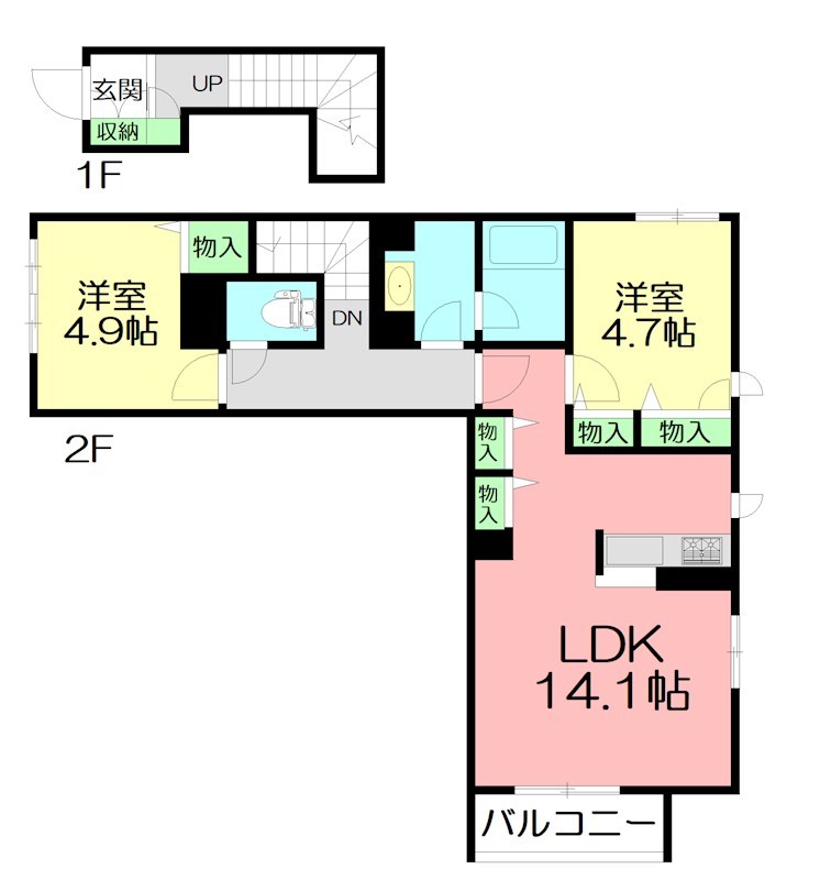 LA CASA DE MAYA 00202号室 間取り