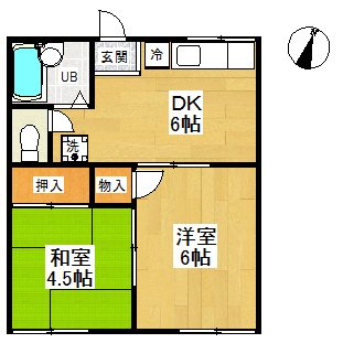 シャレー原宿B棟 B101号室 間取り