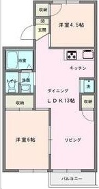 ラドンシティー鶴巻B 202号室 間取り