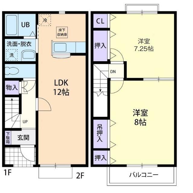 ＧＲＡＣＩＡ　Ⅱ 102号室 間取り