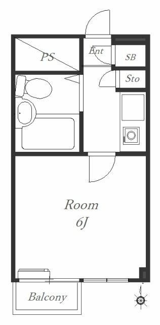 湘南ヒルズ 308号室 間取り