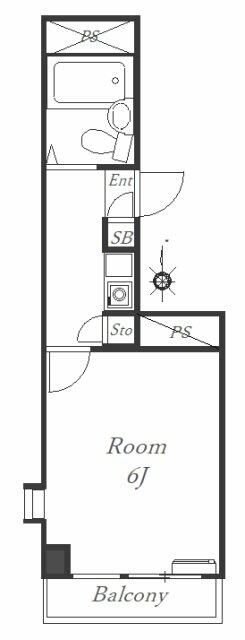 湘南ヒルズ 406号室 間取り