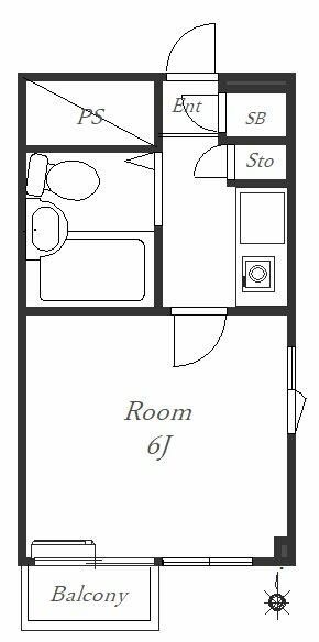 湘南ヒルズ 512号室 間取り