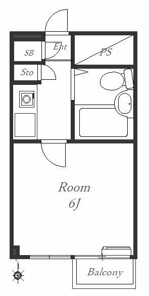 湘南ヒルズ 611号室 間取り