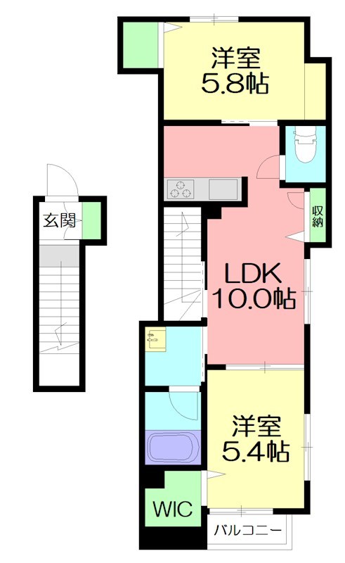 シュトラント茅ヶ崎 00201号室 間取り