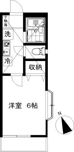 キャンパスコート 101号室 間取り