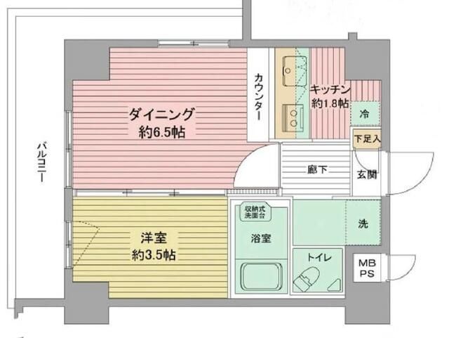 ウインベルコーラス小田原中町 301号室 間取り