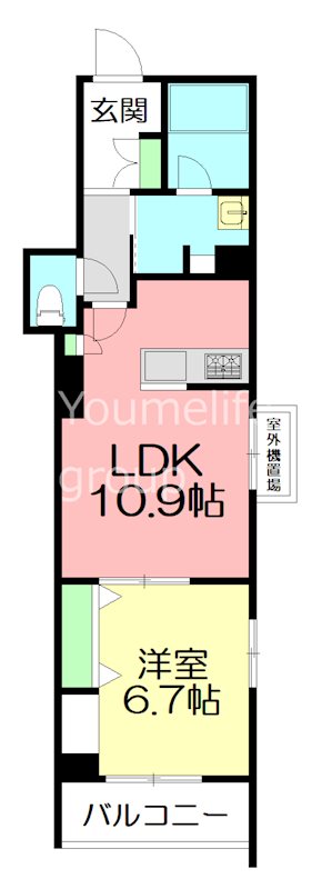 フェリシアガーデン茅ヶ崎 00301号室 間取り