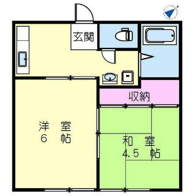 コーポ愛甲 205号室 間取り