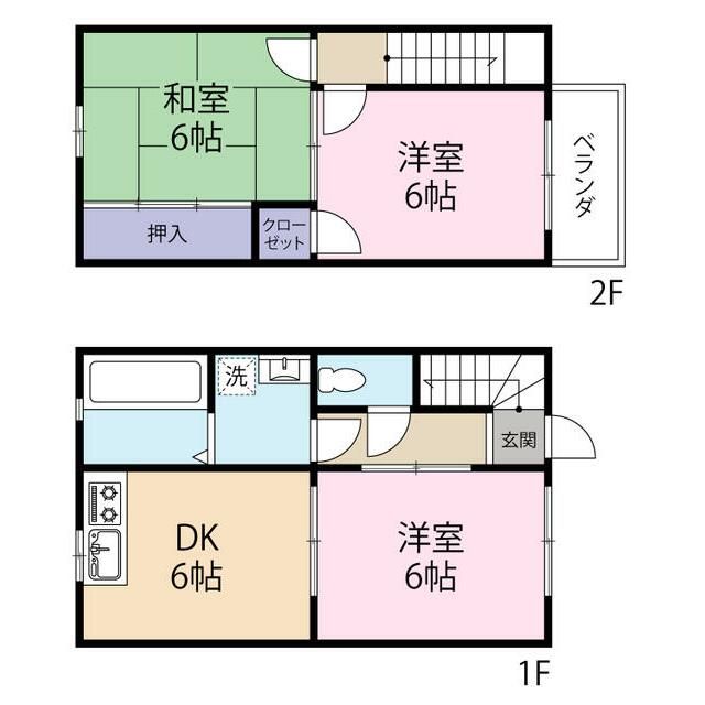 シャネルハイツ 102号室 間取り