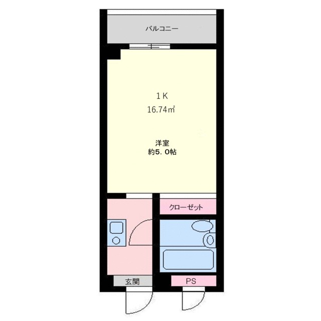 ドミール洋光台 307号室 間取り