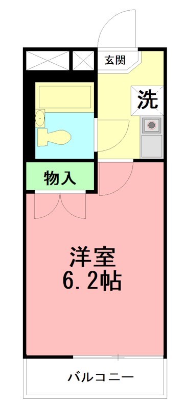 クラージュ湘南 107号室 間取り