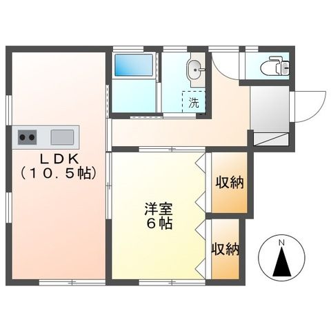 ファミーユF 101号室 間取り