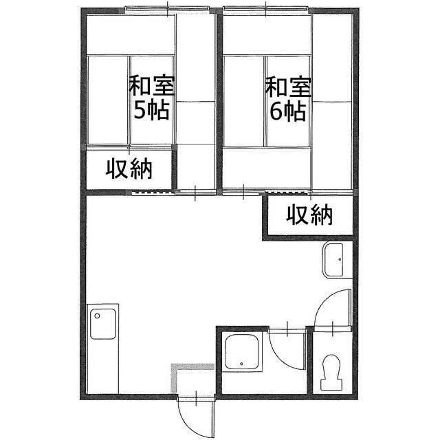 東コーポ 203号室 間取り