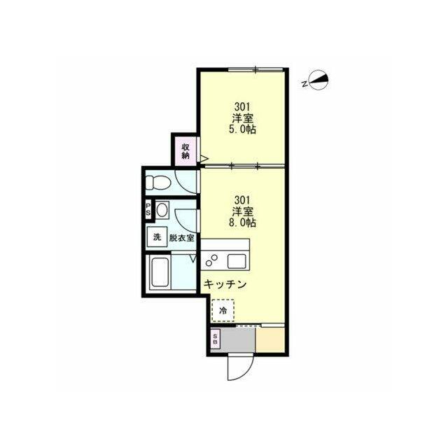 湘南辻堂テラス 301号室 間取り