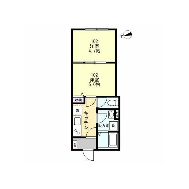 湘南辻堂テラス 102号室 間取り