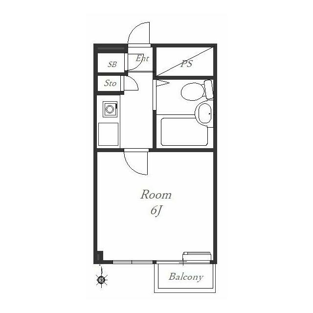湘南ヒルズ 609号室 間取り