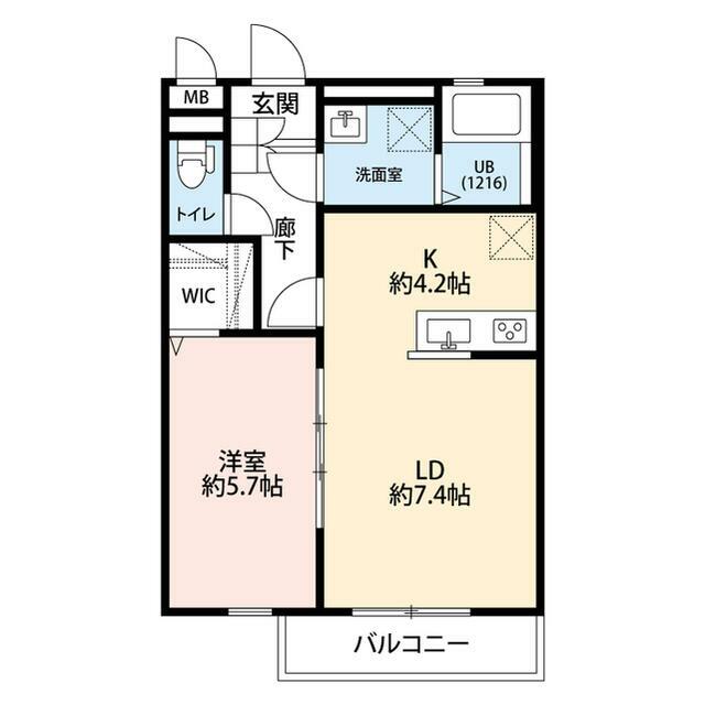 メゾン ラ・セーヌ 104号室 間取り