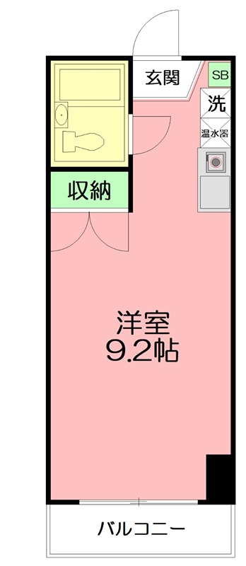 ユーコート本厚木 403号室 間取り