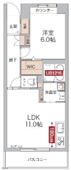 リージュ 204号室 間取り