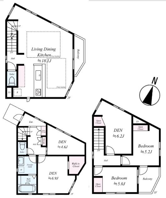 藤沢市辻堂新町2丁目戸建 間取り