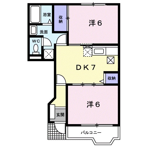 ミニヨンＡＮ 102号室 間取り