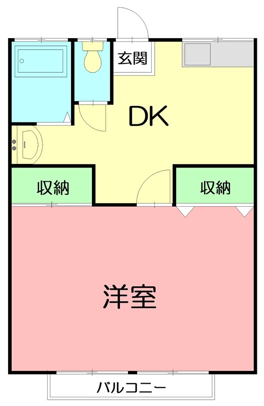 コーポ池田 101号室 間取り