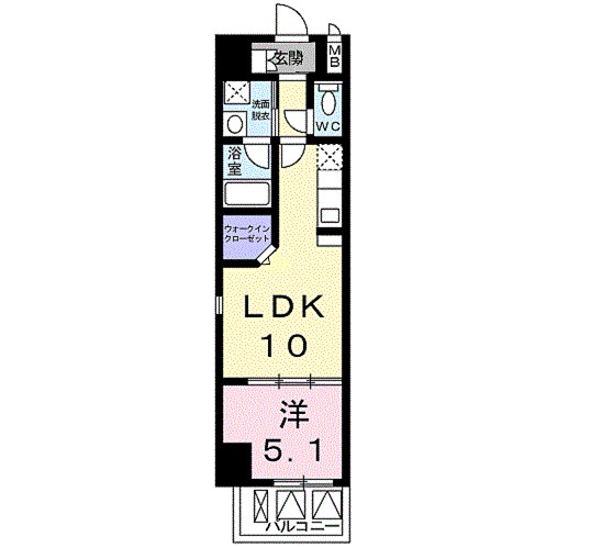 ペドラ・リオ　Ⅲ 507号室 間取り