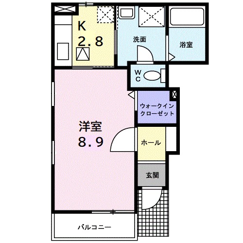 フロートウェーブ茅ヶ崎 101号室 間取り