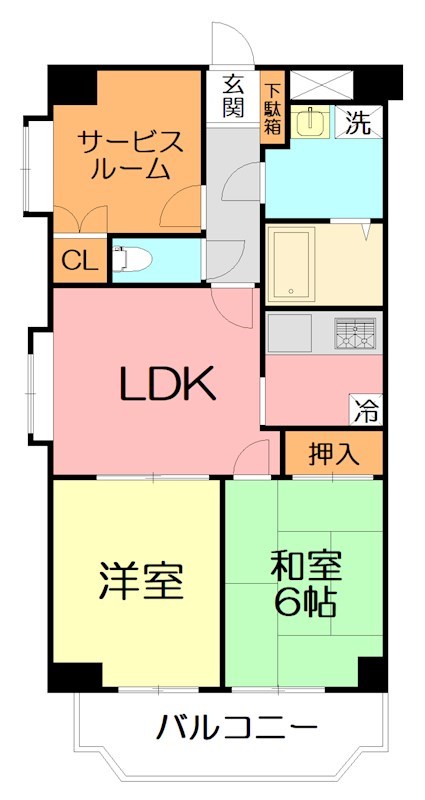 カサグランデ湘南  101号室 間取り
