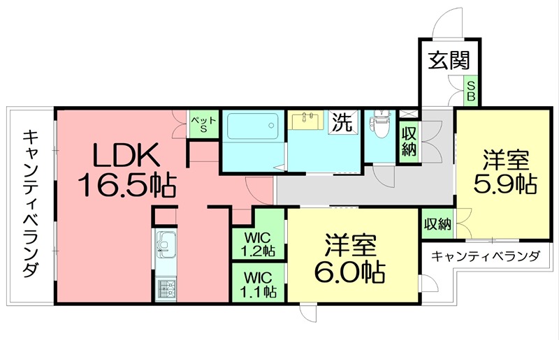 仮)中町2丁目メゾン 203号室 間取り