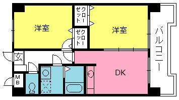 メゾンサモワール 204号室 間取り