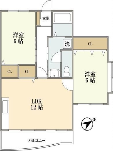 キッツビュール 301号室 間取り