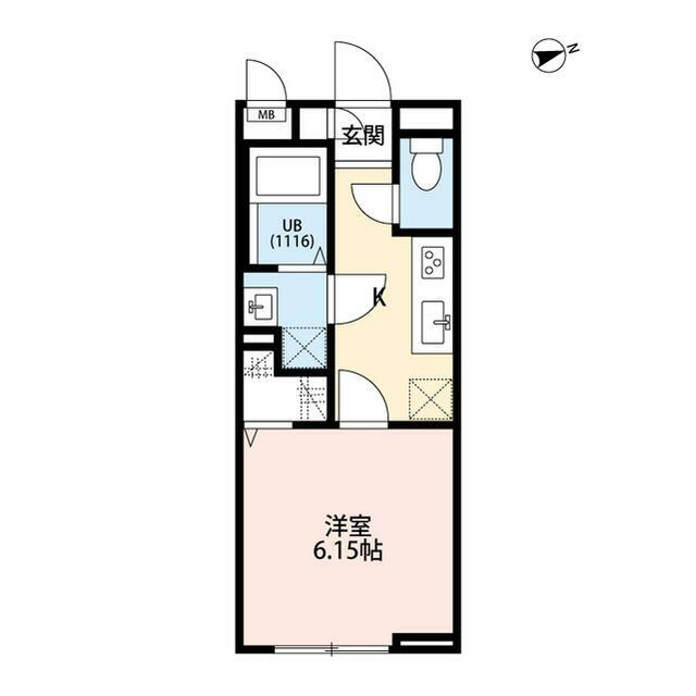 リコルテ湘南 102号室 間取り