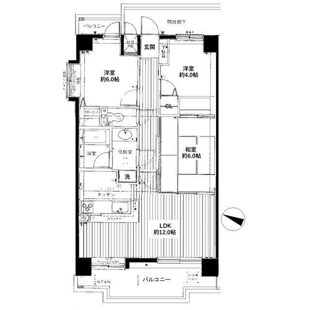 ダイアパレス湘南台 201号室 間取り
