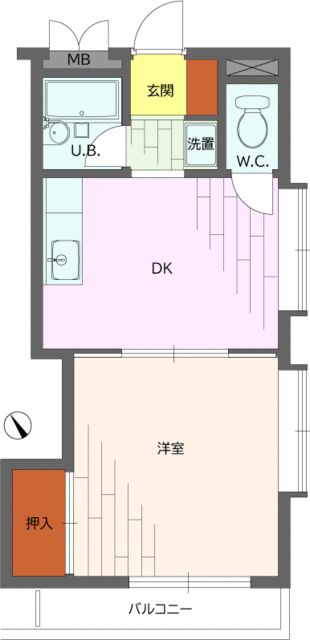 インペリア砥上 302号室 間取り