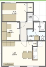 オレンジヒルズ 103号室 間取り