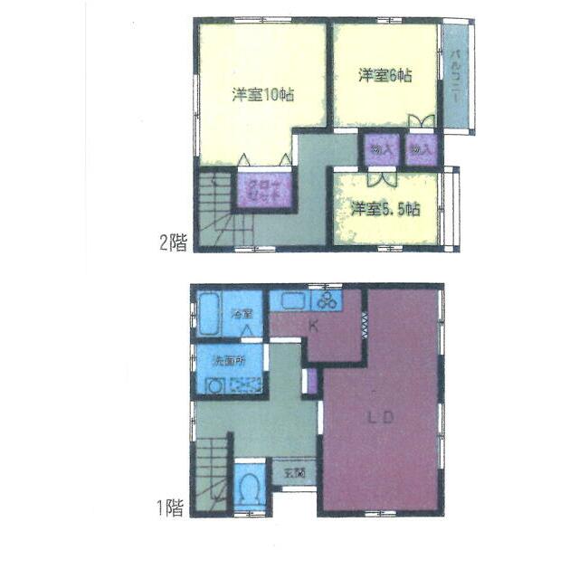 鵠沼松が岡貸家 間取り