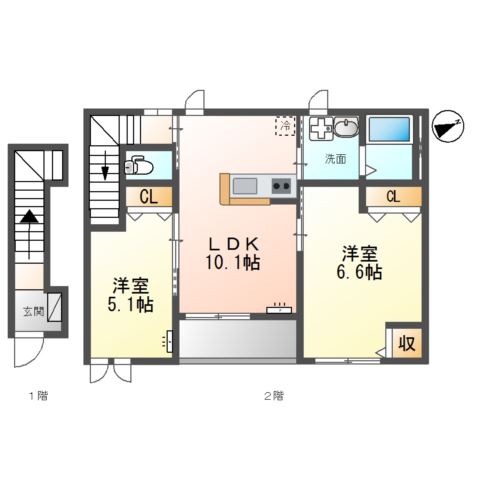 Brillant (ブリリアン) 間取り